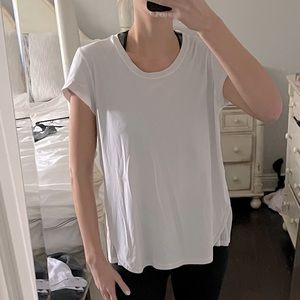 Lululemon White Relaxed Fit Workout Top